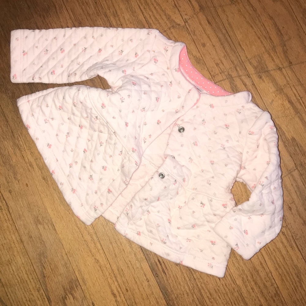 2/$10🌼 Pink Quilted Peplum Jacket